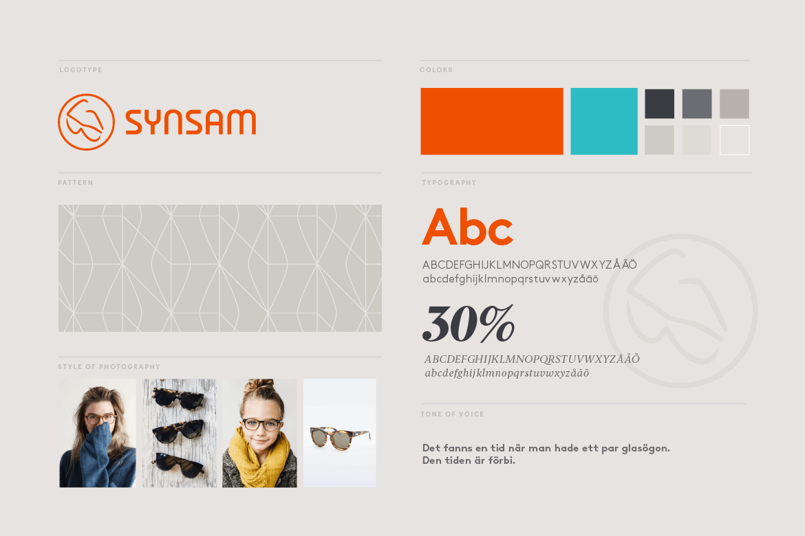Synsam brand identity overview