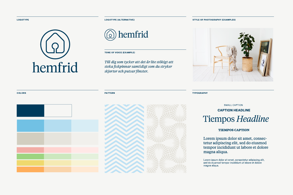 Hemfrid brand identity overview