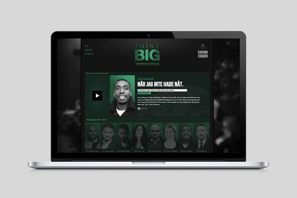 Think Big Lectures website